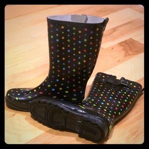 ☔️Cute polka dot Western Chief Womens rain boots☂️